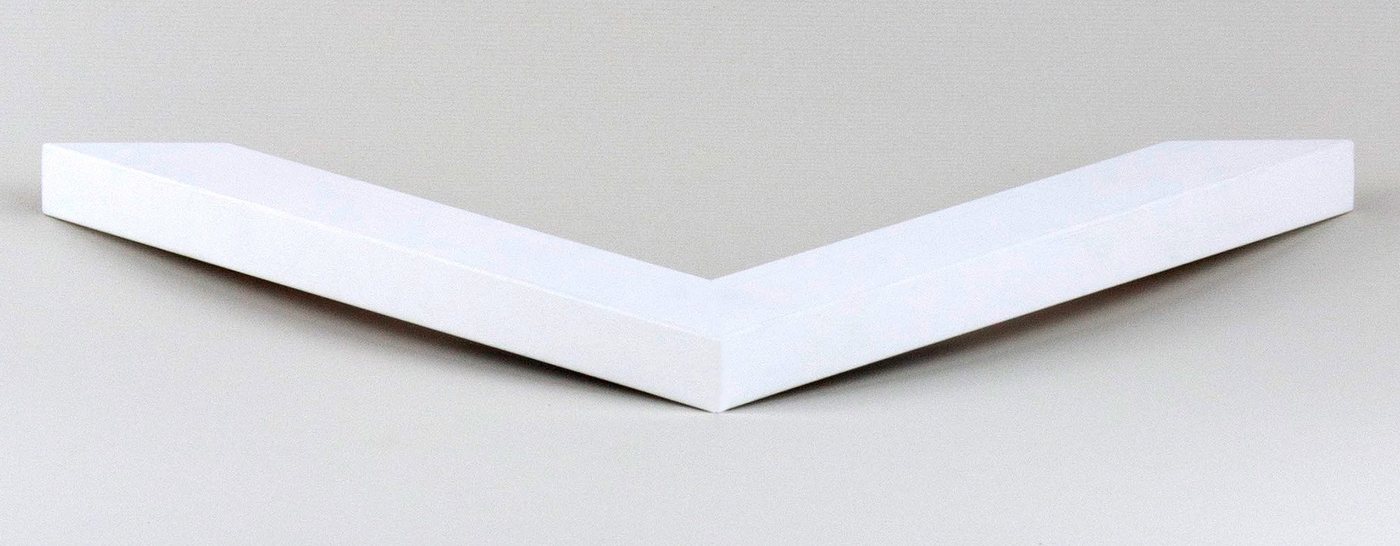 Einzelrahmen Bilderrahmen Bern, (1 Stück), 59,4x84 cm (DIN A1), Weiß Matt, MDF Bild 3