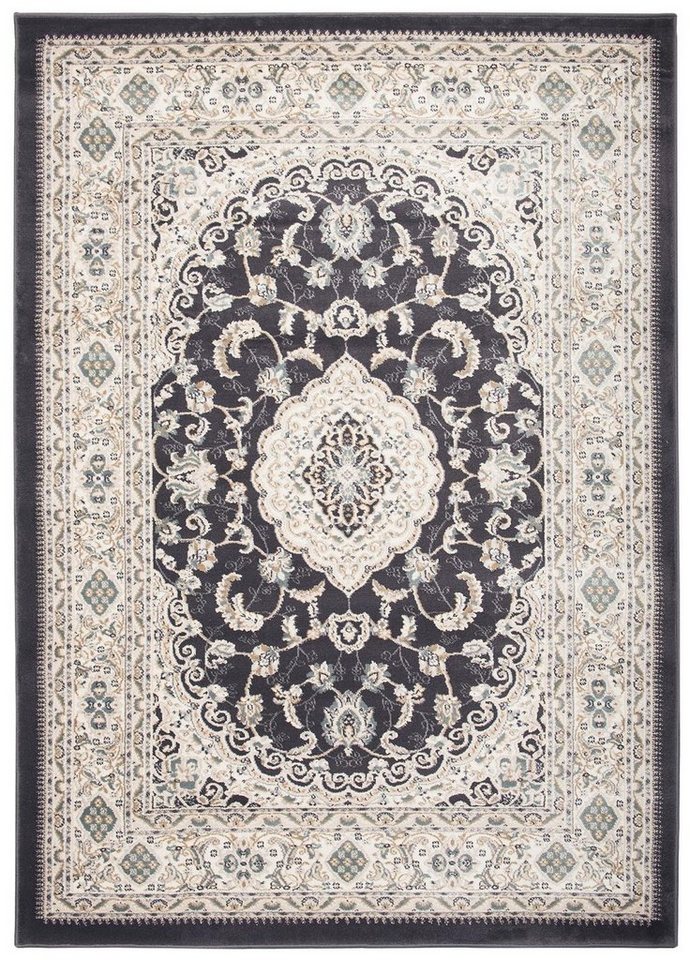 Mazovia Orientteppich Oriente Teppich - Traditioneller Teppich Orient Beige Schwarz, 80 x 150 cm, Geeignet für Fußbodenheizung, Pflegeleicht, Wohnzimmerteppich Bild 4