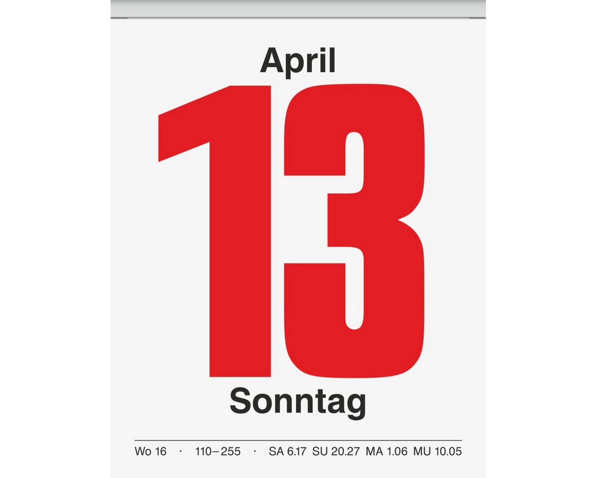 BRUNNEN Abreißkalender Abreißkalender 98x142mm 2027