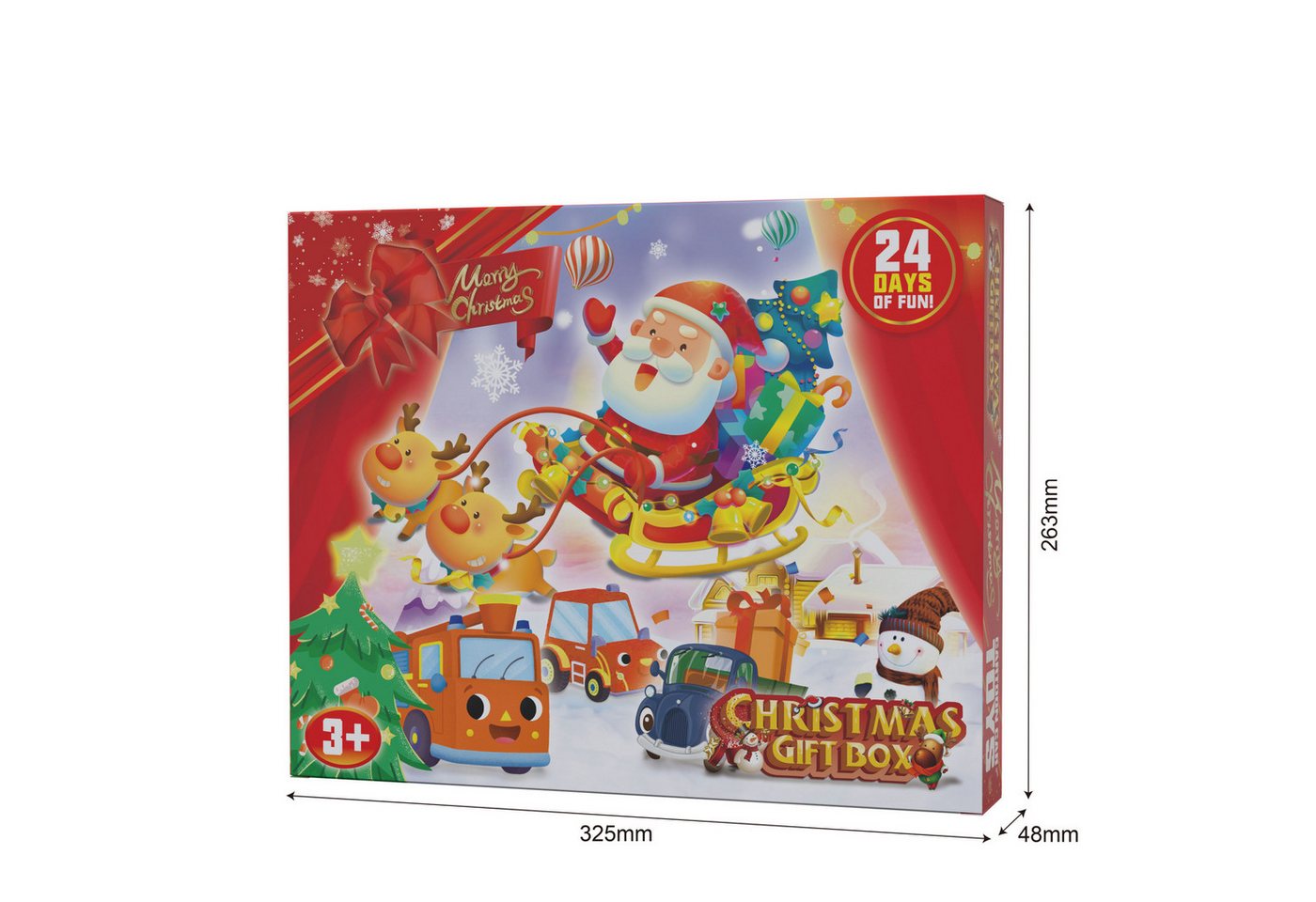 Bomiclss DIY-Adventskalender Adventskalender 2026 Autos Kinder, Weihnachtskalender Jungen (24-tlg), 24 Stück Willkürlich Auto Weihnachtskalender zum Befüllen Bild 4
