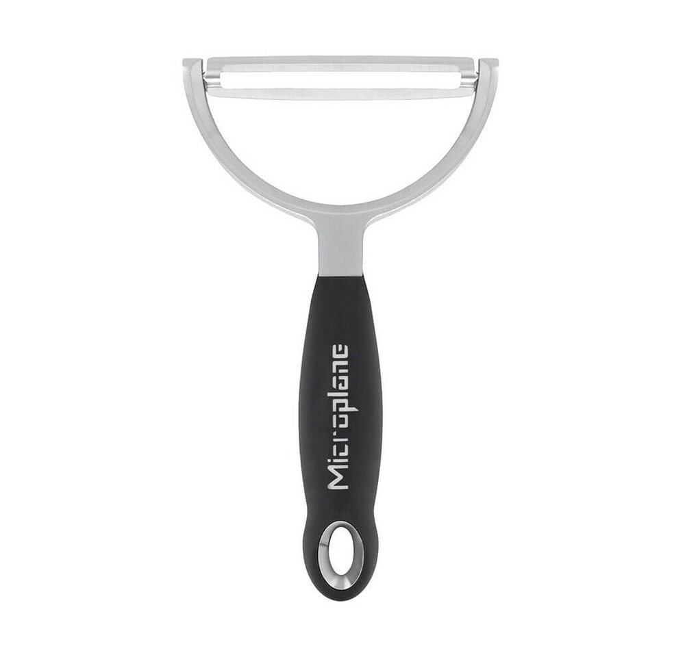 Microplane Sparschäler Profi XL-Schäler 17 cm schwarz, (1-tlg), Profi XL-Schäler, Ø27cm, Edelstahl, schwarz Bild 3