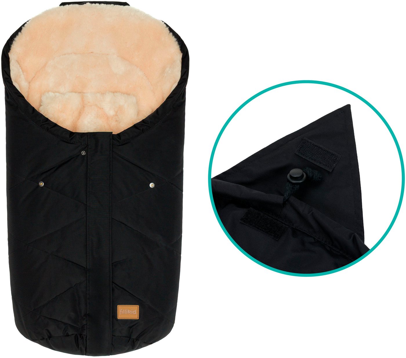 Fillikid Fußsack Vegan Style, Winterfußsack