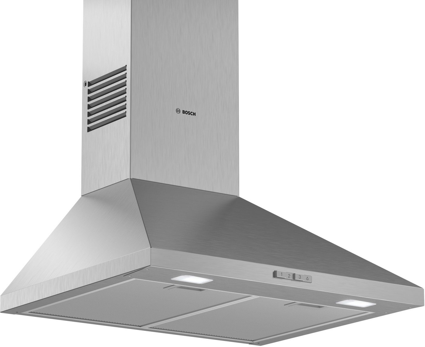 BOSCH Wandhaube DWP65BC51 Serie Serie 2 LED Belichtung und einfach zu reinigender Metall-Fettfilter Bild 3