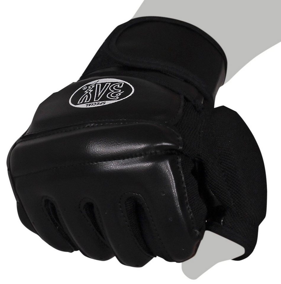 BAY-Sports MMA-Handschuhe FIT Krav Maga Wing Tsun Handschutz Handschützer schwarz, XXS - XXL Erwachsene und Kinder Bild 3