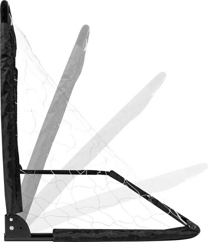 VirtuFit Fußballtor VirtuFit klappbares Fußballtor 90 x 60 cm 2er-Set Schwarz Bild 5