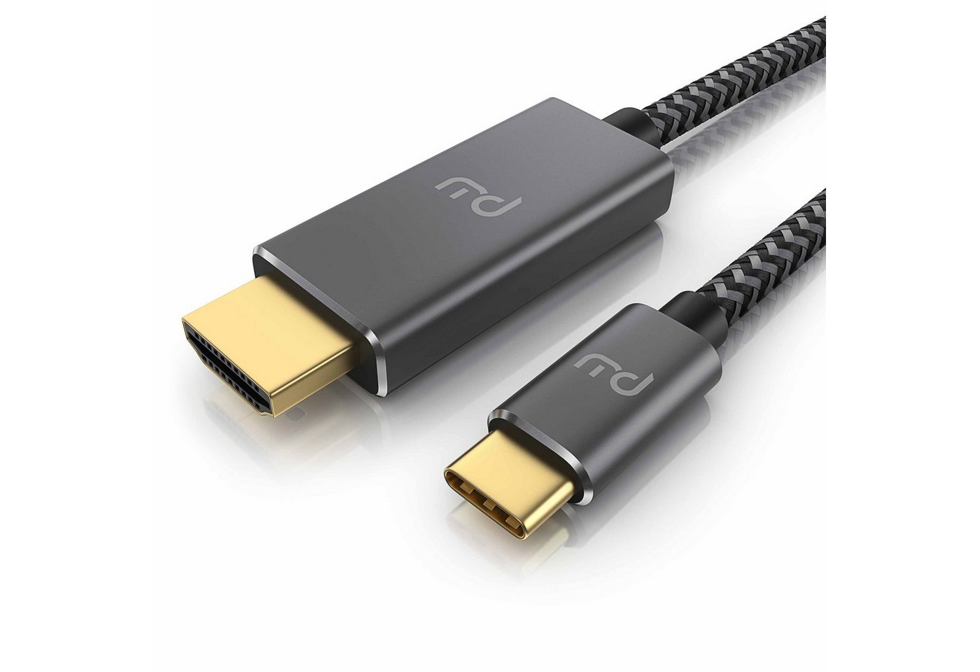 Primewire USB-C auf HDMI Kabel 4K 60Hz, 1 m, Konverterkabel Audio- & Video-Kabel, USB-C, HDMI Typ A (100 cm), USB Typ C zu HDMI Konverterkabel Adapterkabel 4K 3840 x 2160 @60Hz, 1m Bild 5