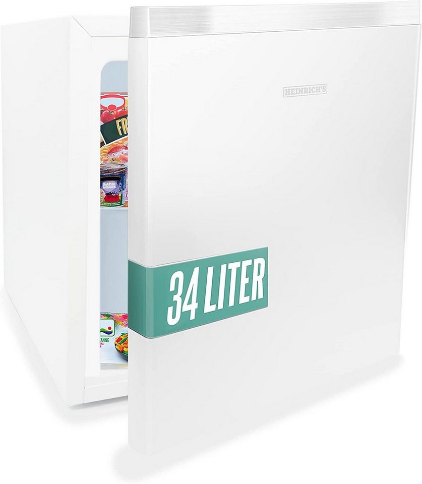Heinrich´s Gefrierschrank Mini Freezer HGB 4088 W, 51 cm hoch, 44 cm breit, Gefrierbox, 39db, Freezer 33L perfekt Tiefkühlen Bild 2