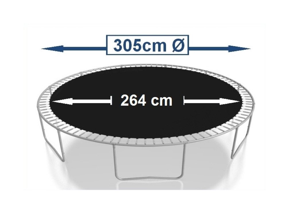 walexo Gartentrampolin Sprungtuch für Trampolin Ø 305 cm 64 Ösen (Federn 13,5 cm), (Sprungtuch inclusive Federspanner) Bild 3