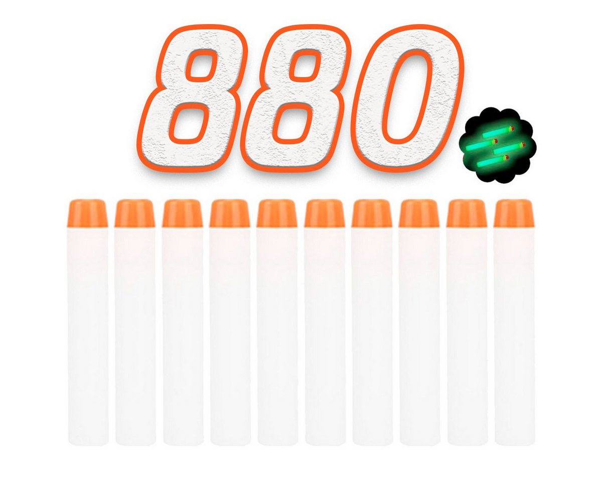 König Design Dartpfeil 880 Soft Nachfüll Foam Darts Pfeile Elite Clip für NERF N-Strike, Ersatzpfeile Munition Foam Darts kompatibel mit Nerf Hasbro Fortnite Bild 2