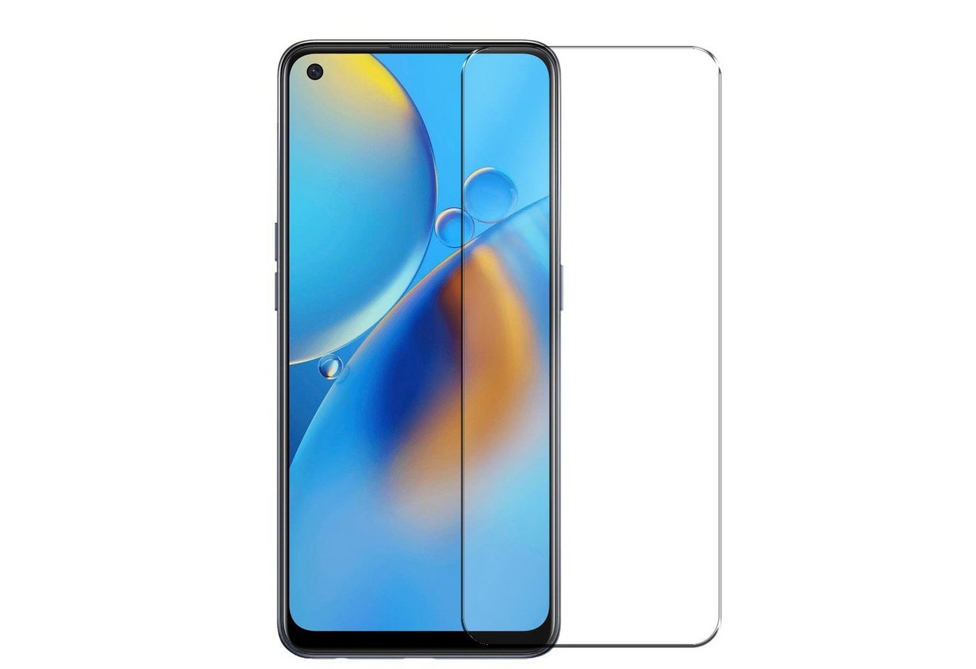 CoolGadget Schutzfolie Panzerfolie für OPPO A54 5G / A74 5G, (9H Härtegrad, 2x Schutzglas, 1xReinigungset), Displayfolie Schutzfolie 2 Stück für OPPO A54 5G / A74 5G Glas Folie Bild 2