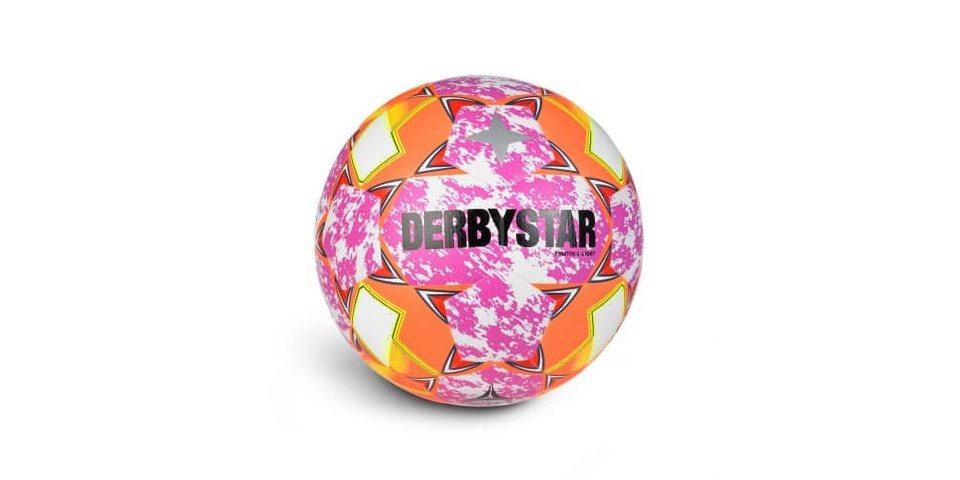 Derbystar Fußball Stratos S-Light v24 pink orange weiss