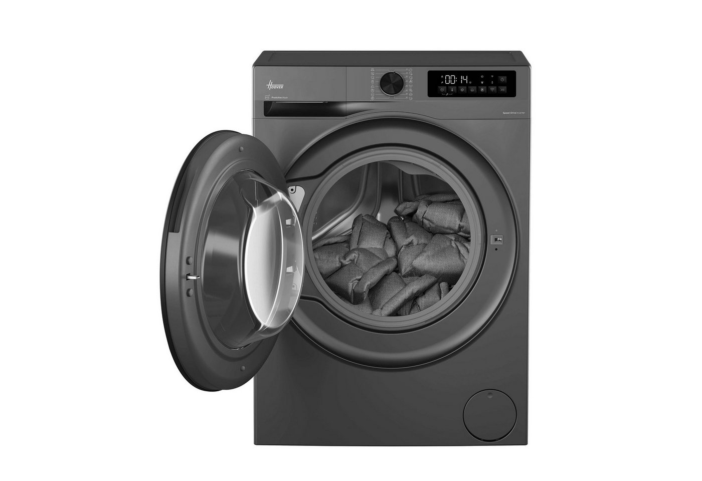 Hoover Waschmaschine H/ProWash 500 HBRQ610BCL8G-S, 10 kg, 1600 U/min, ProActive Wash, Soft Drum, Schnellprogramm Bild 4