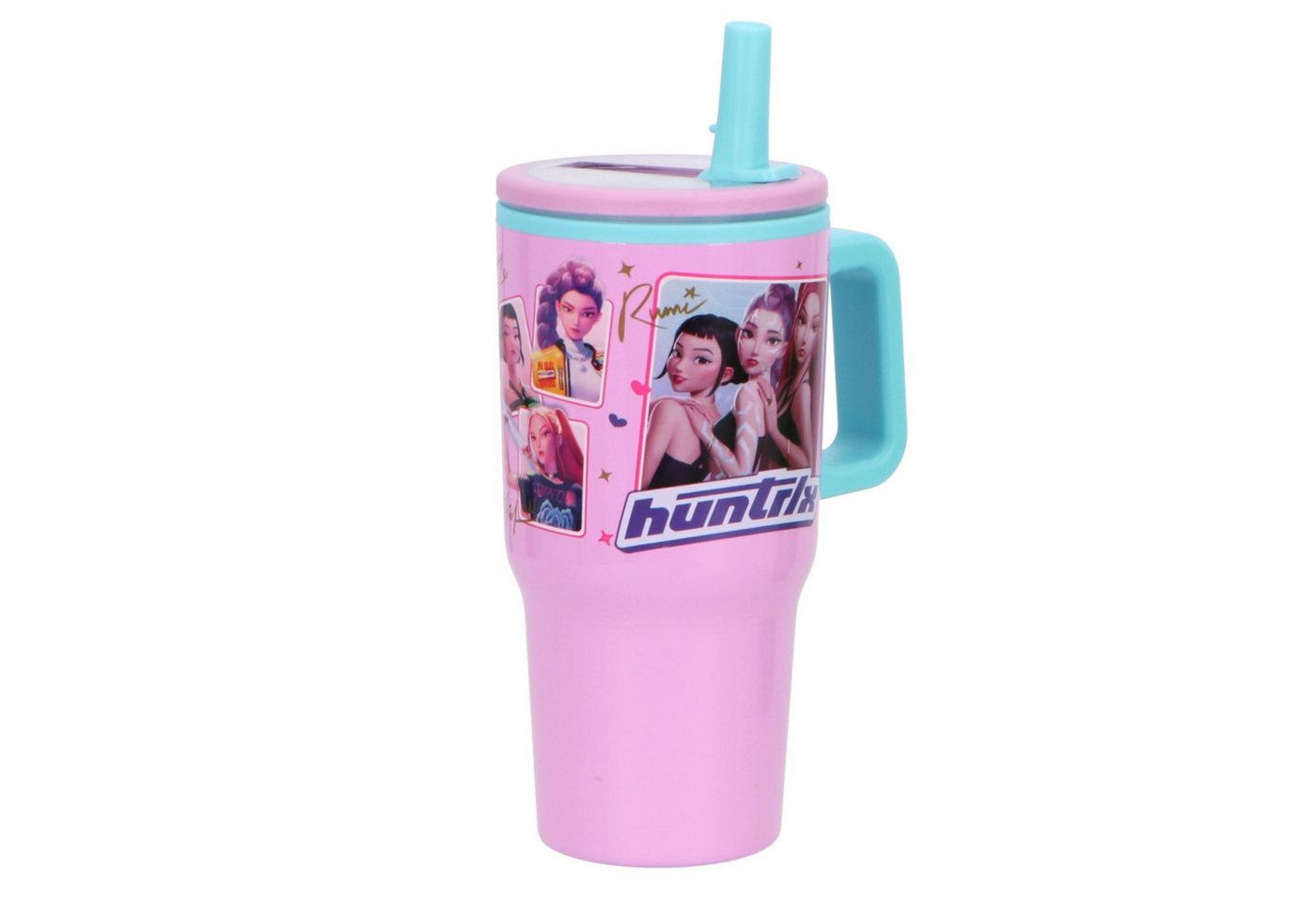 K-Pop Demon Hunters Trinkflasche Kinder Flasche 640 ml mit Motiv für Schule Freizeit und unterwegs Bild 2
