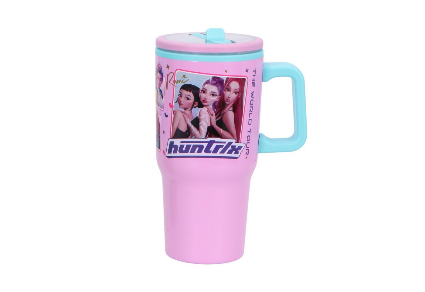 K-Pop Demon Hunters Trinkflasche Kinder Flasche 640 ml mit Motiv für Schule Freizeit und unterwegs Bild 3