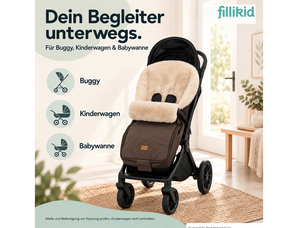 Fillikid Fußsack Winterfußsack Comfort Exclusiv
