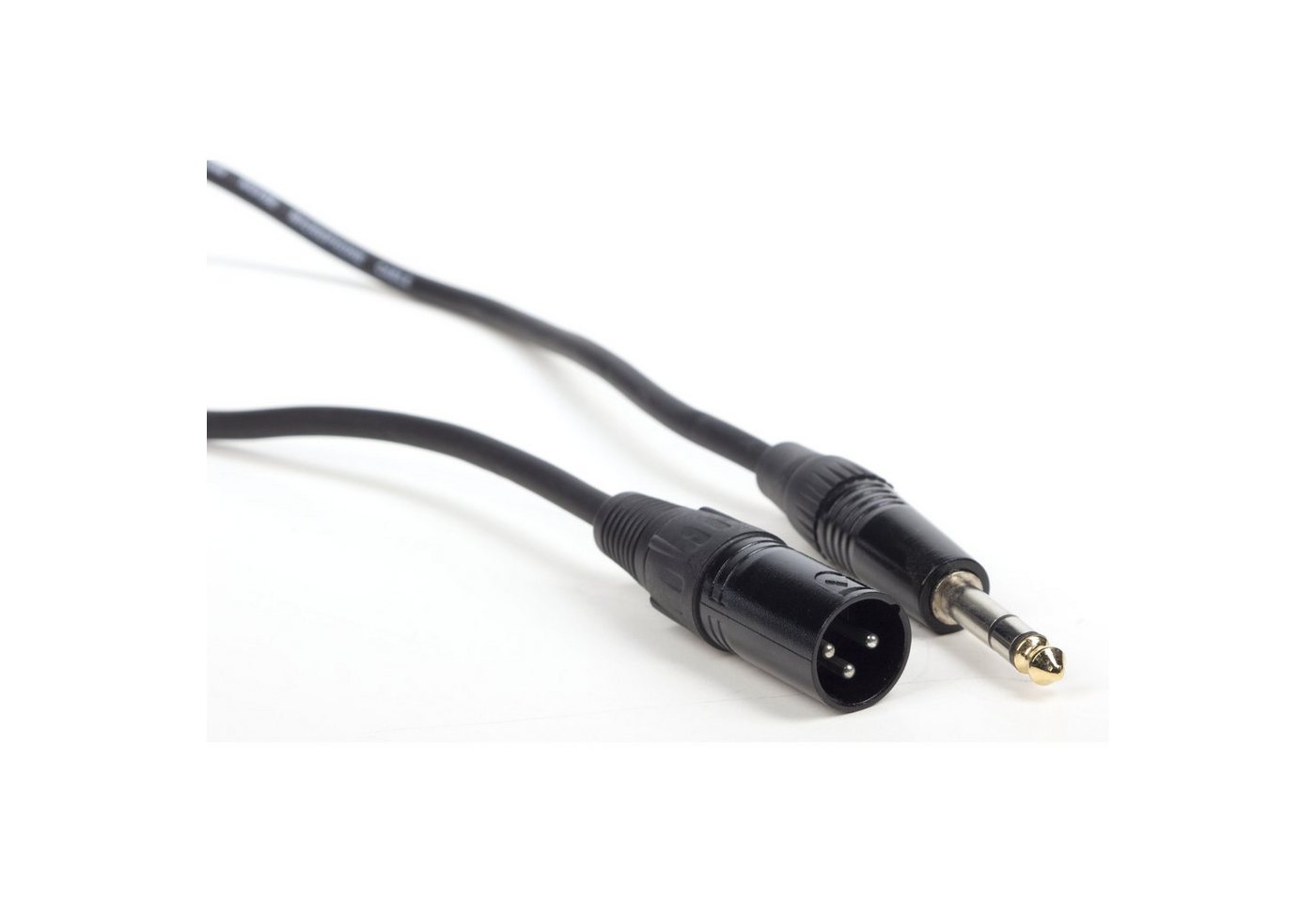 MUSIC STORE Audio-Kabel, Mikrofonkabel, XLR 3 Pol male Klinke, versilberte Kontakte Bild 2
