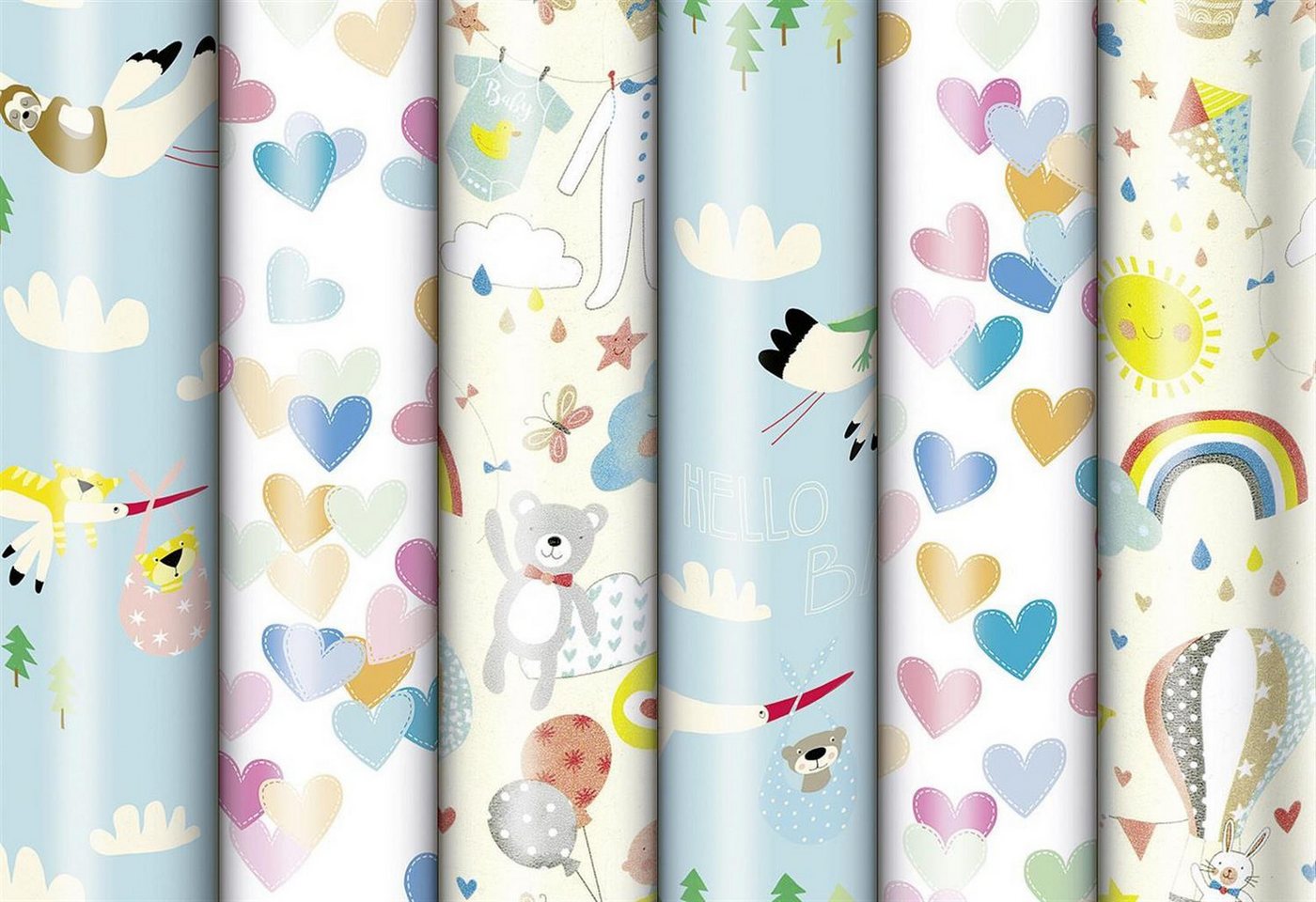 ZOEWIE Ersatzscherkopf ZOEWIE Geschenkpapier Baby 200 x 70 cm