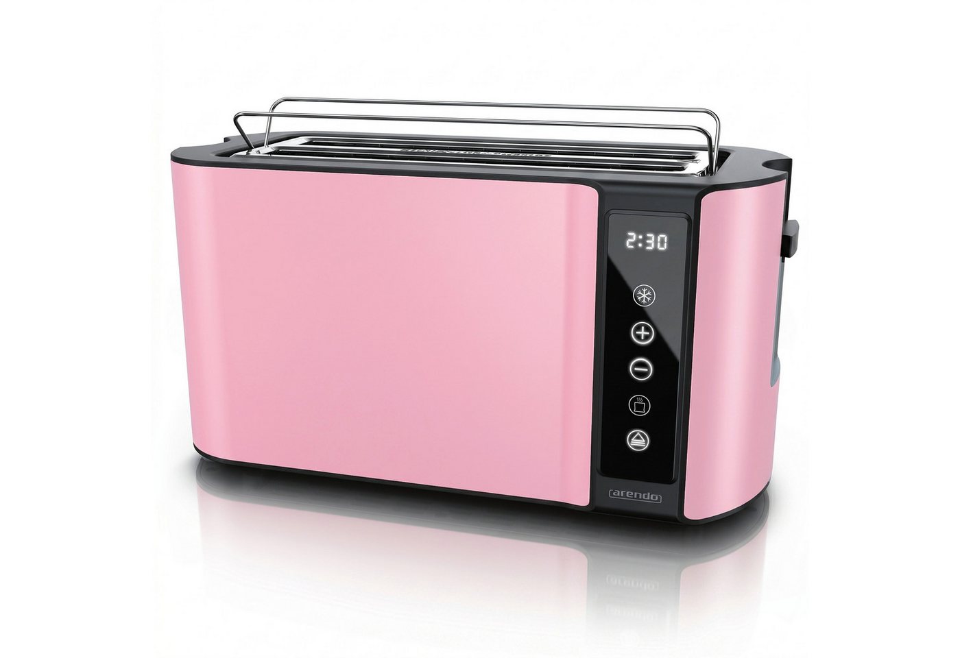 Arendo Toaster Arendo Toaster 4 Scheiben Langschlitz, Touch Display, Brötchenaufsatz, 2 lange Schlitze, für 4 Scheiben, 1500 W, Doppelwandgehäuse, Restzeitanzeige, 7 Bräunungsgrade, Memory-Funktion Bild 5