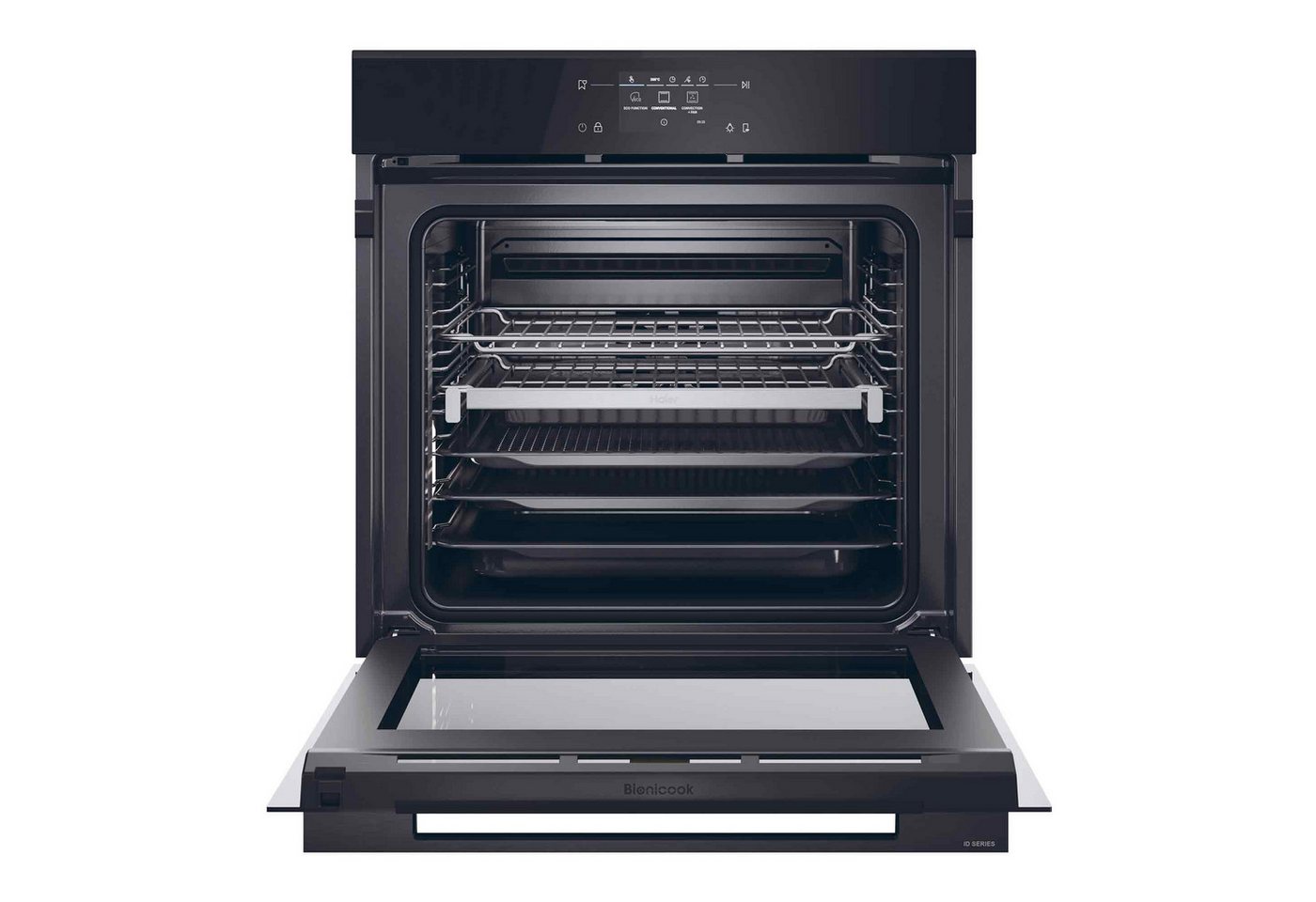 Haier Einbaubackofen ID Serie 4 H6 ID48L5YTB, mit Teleskopauszug, Hydrolyse & Pyrolyse Reinigung, Hydrolyse & Pyrolyse Reinigung, 7 Garstufen, KI Erkennung Bild 3