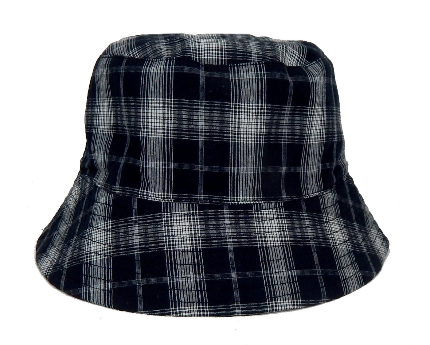 Ella Jonte Fischerhut Wende-Bucket-Hat – Schwarz Grau Kariert – Kopfumfang 56–58 cm Bild 2