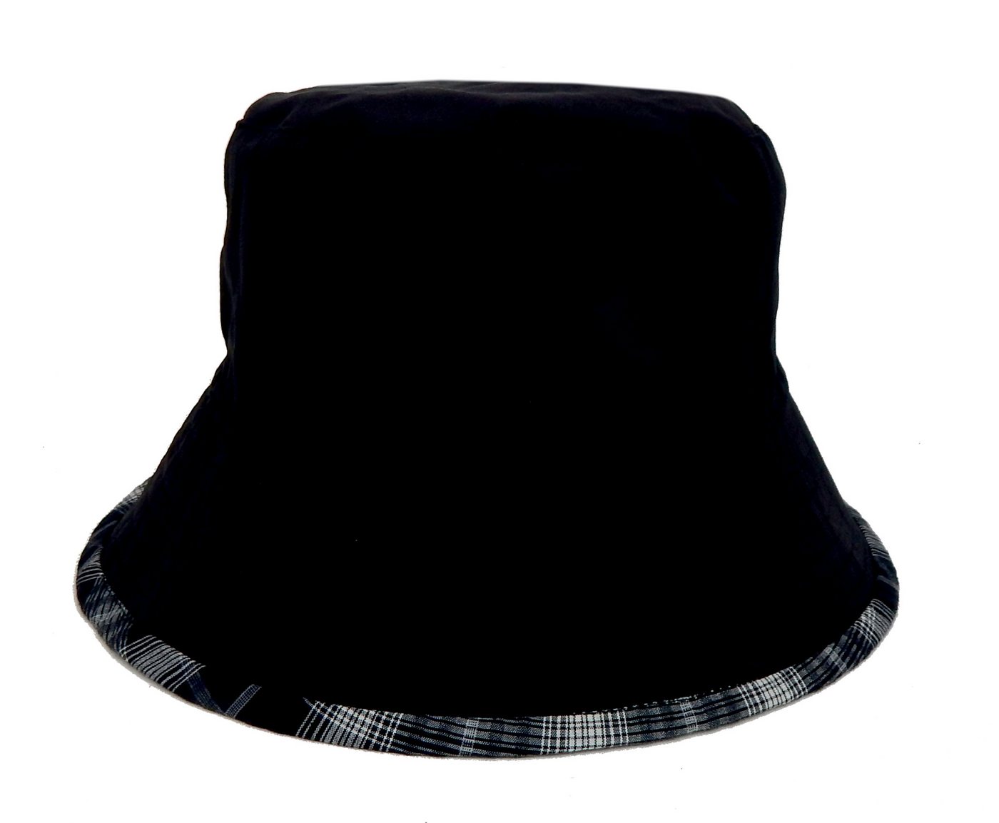 Ella Jonte Fischerhut Wende-Bucket-Hat – Schwarz Grau Kariert – Kopfumfang 56–58 cm Bild 4