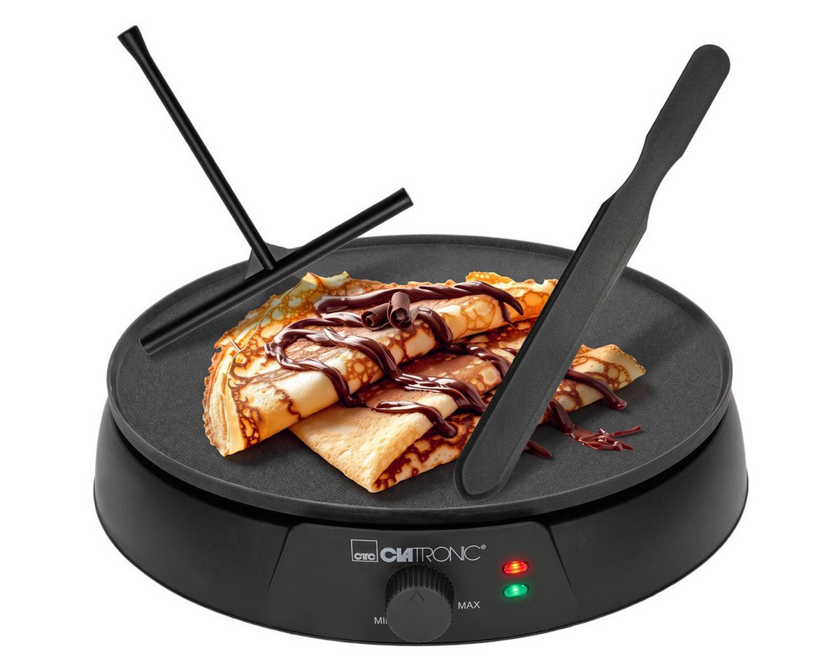 CLATRONIC Crêpesmaker CM 3849, Crepes Maker, inkl. Teigverteiler und Wender Bild 2