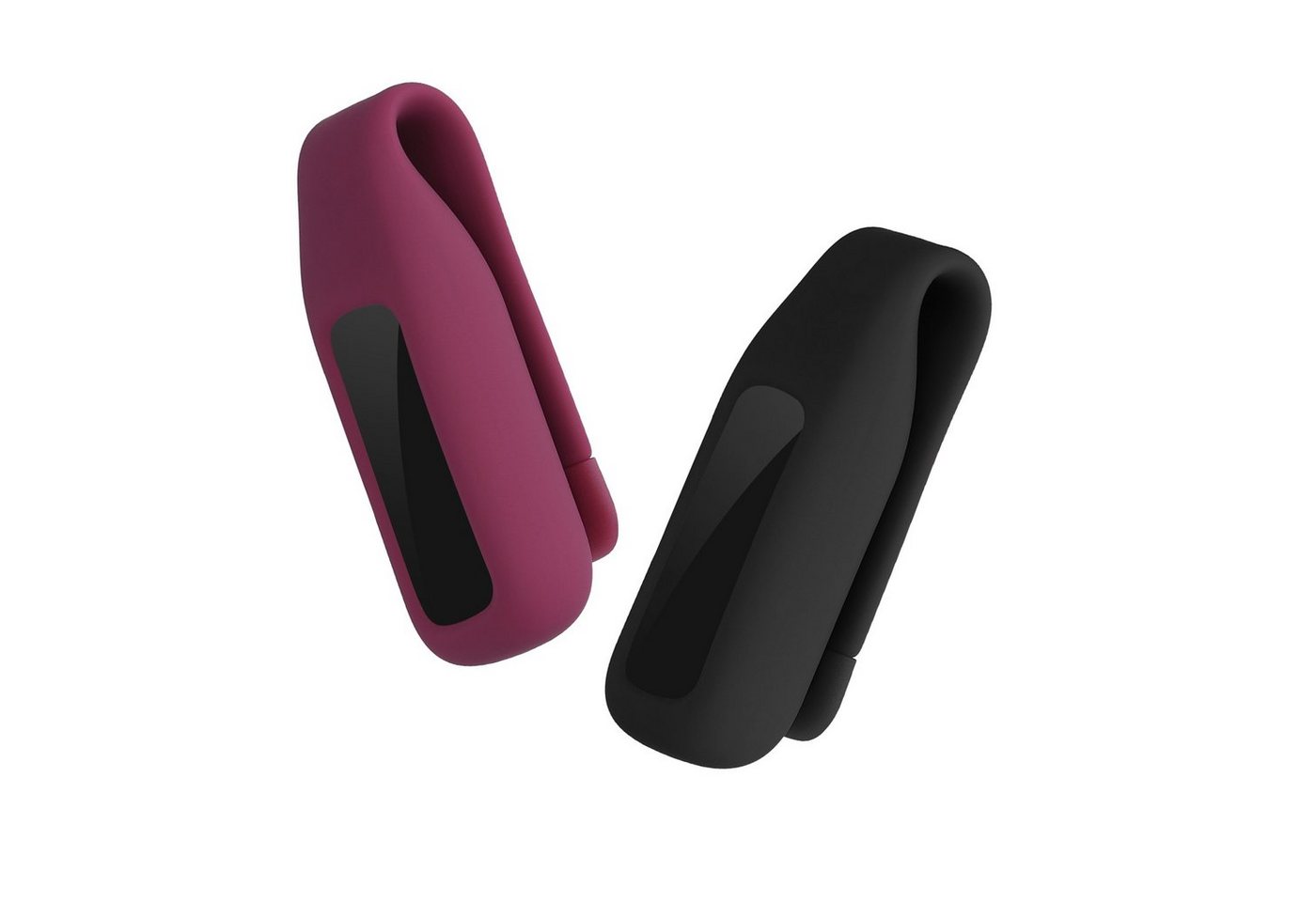 kwmobile Fitness-Tracker 2x Clip Halter für Fitbit luxe (2-tlg), Fitness Tracker Hülle für Sport TPU Schutzhülle ohne Tracker