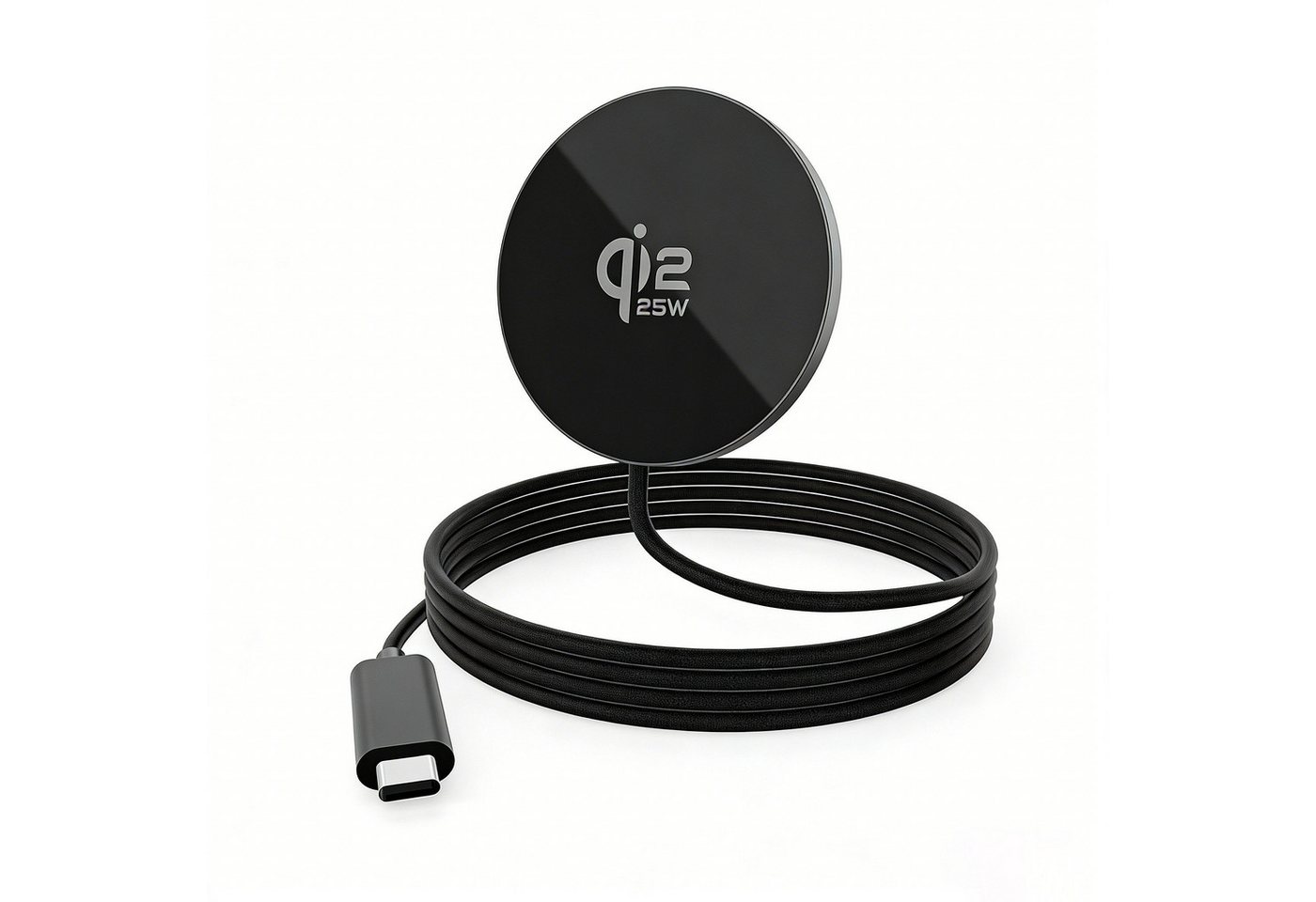 Fyrove Magnetisches Schnellladegerät 25W Qi-Ladegerät Fast Wireless Charger Induktions-Ladegerät (iPhone 16/16 Plus/16 Pro/16 Pro Max / iPhone 17/17 Pro/17 Pro Max, Kabelloses Induktionsladegerät, Schnelles Kabelloses Ladepad) Bild 5