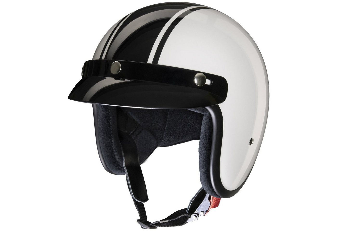 Redbike Motorradhelm Kochmann RB-675 Jethelm Weiss / Schwarz (1er Set), jethelm für motorrad Bild 2