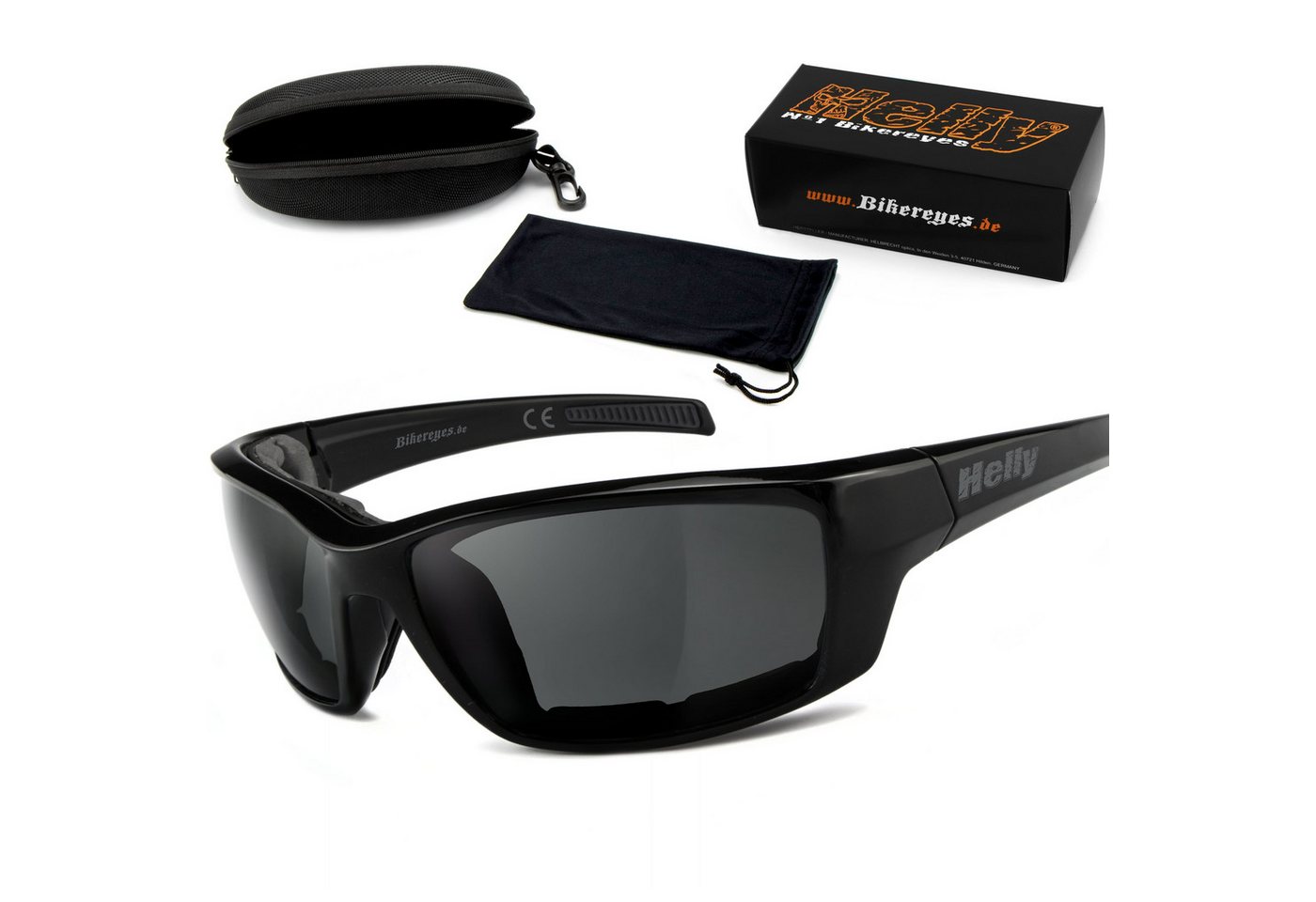 Helly - No.1 Bikereyes Motorradbrille shiny, gepolstert (abnehmbar) Bild 4
