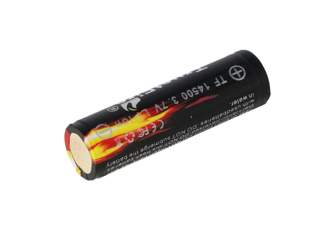 Trustfire Trustfire 14500 900mAh 3,7V geschützte Li-Ion-Zelle Abmessungen 50,95 Akku 900 mAh (3,7 V) Bild 4