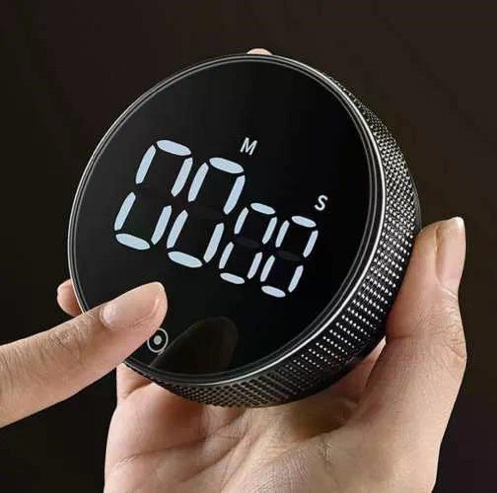 Ruhhy Küchentimer Magnetischer LED-Digital-Timer mit Stoppuhrfunktion, 3x AAA Magnetische Rückseite, LED-Anzeige, Timer, Stoppuhrfunktion Bild 4