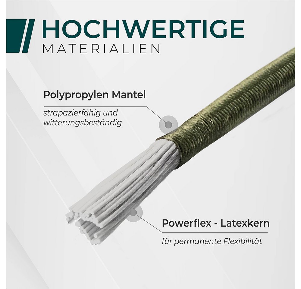 CargoVA® Spanngurt CargoVA Expanderhaken für Planen und Netze Universal Gummispanner mit Haken für Outdoor und Haushalt Bild 5