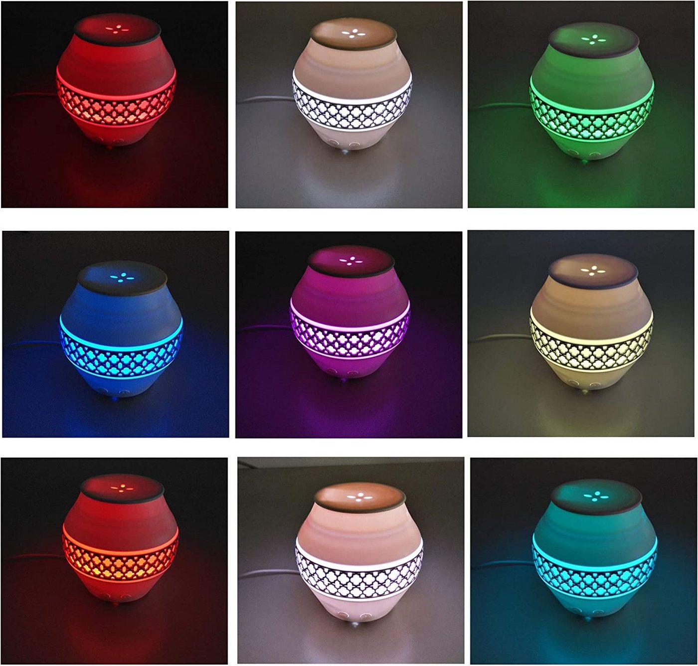 @tec Diffuser Aroma Diffuser mit LED Farbwechsel, 0,12 l Wassertank, Duftlampe, Aromalampe, elektrisch, Ultraschal Aroma, Raumerfrischer