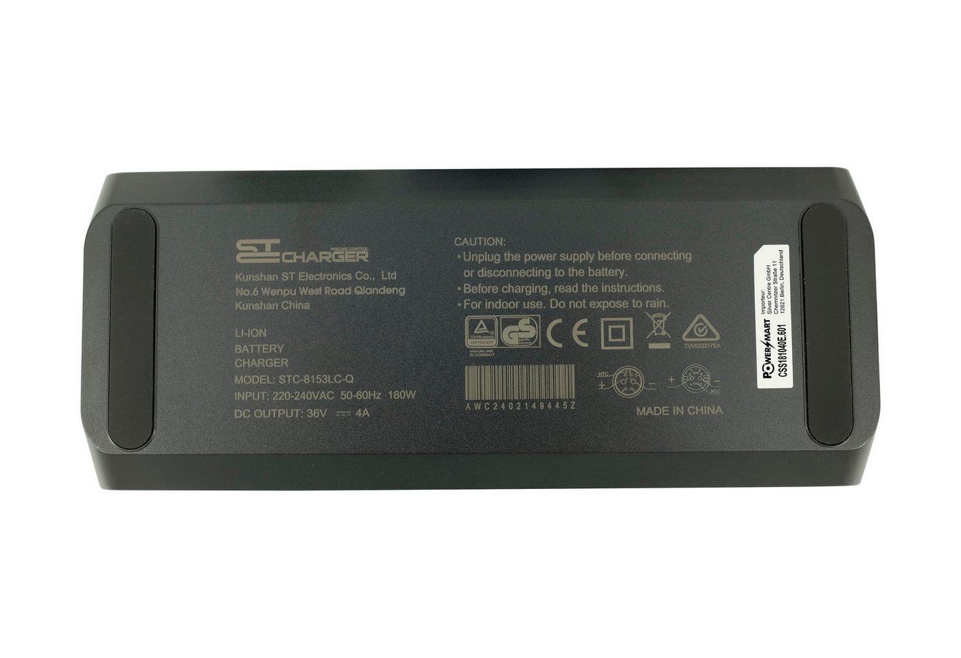 PowerSmart CSS181040E.601 Batterie-Ladegerät (4A 36V Rosenberger Stecker Ladegerät für Qwic Premium Q Akku BA00100 BA00105,Premium Q Mira Tour,Premium Q Mira Daily,Premium Q MN8,Premium Q MN8 Belt,Premium Q Atlas Vario,Premium Q Atlas Derailleur) Bild 3