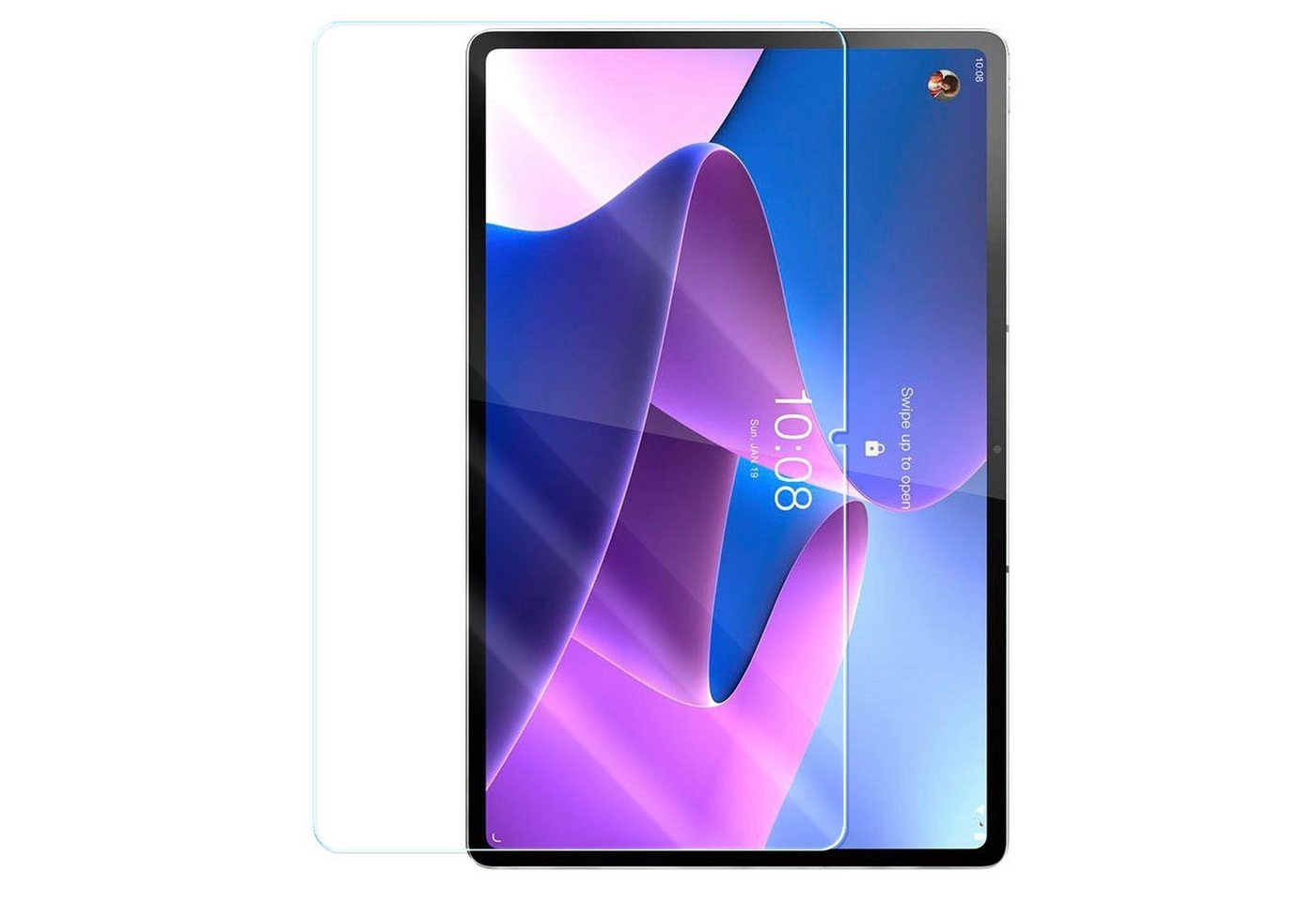 Numerva Schutzfolie Panzer Folie Echt Glas für Lenovo Tab P12 Pro, (Schutzfolie, 1x Schutzfolie 2x Reinigungstücher), Tablet Display Schutzglas Folie Echt Glas Folie 9H Bild 3