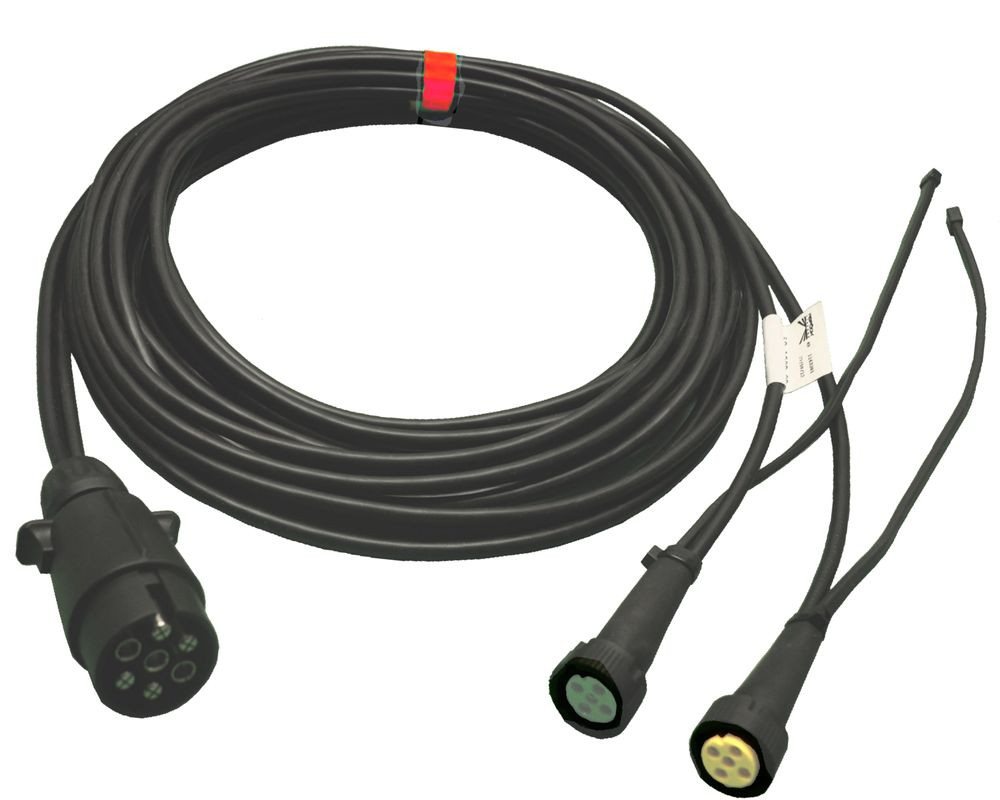 Aspöck Anhänger Aspöck Anhängerkabel 5m + Abgang 7pol Stecker - 58-1098-247