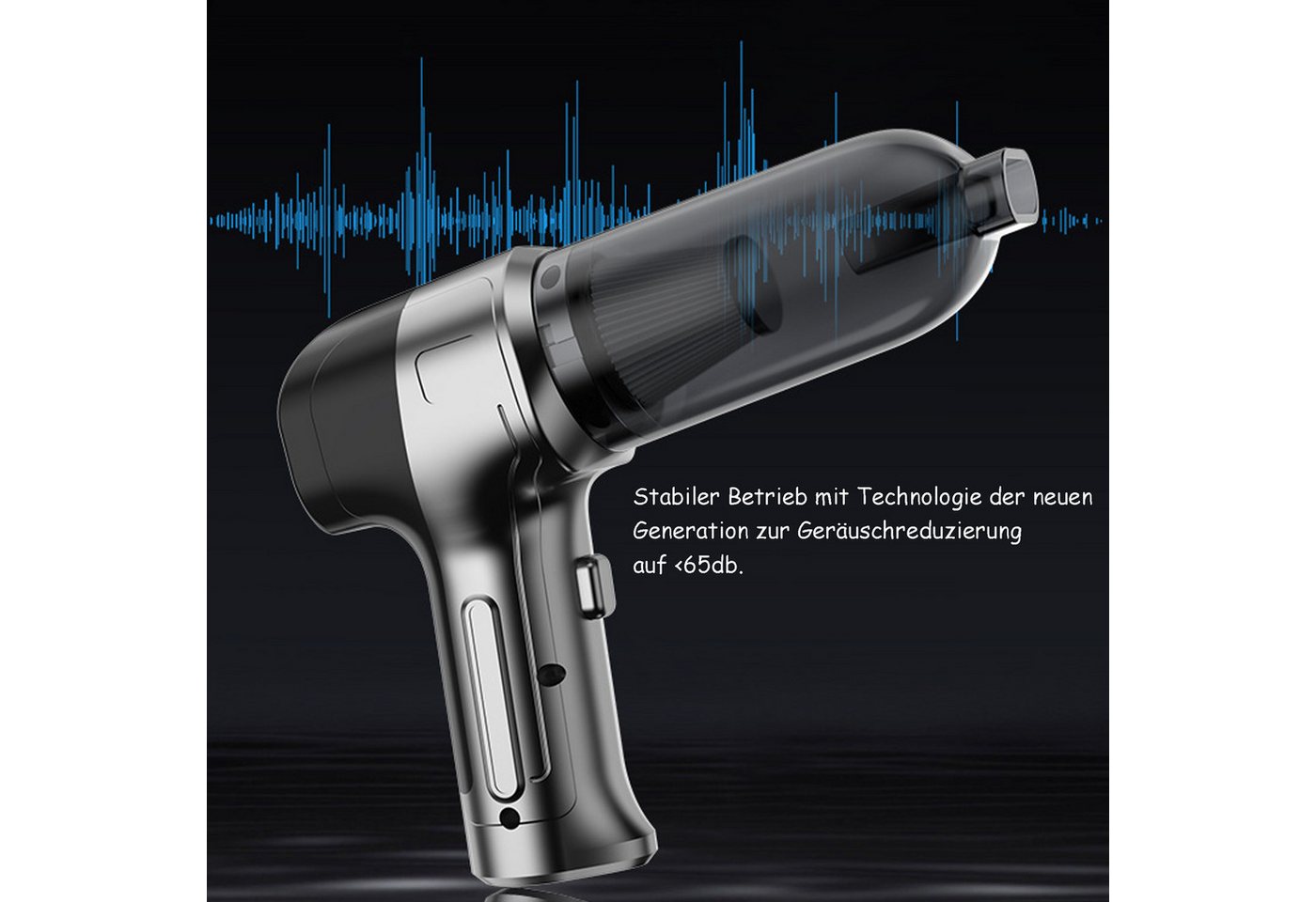 KINSI Akku-Handstaubsauger Handstaubsauger für Auto & Haushalt,Multifunktions-Staubsauger, 120 W, Kabellos,Bürstenlosem Motor für Polster,Tastatur Bild 5