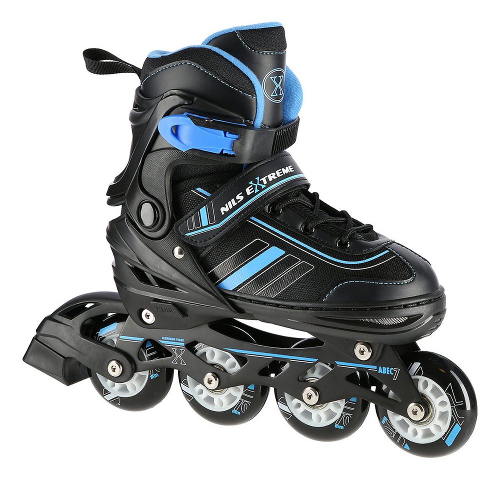 NILS EXTREME Inlineskates Inliner Rollschuhe Schlittschuhe, (Spar-Set, 2-St., 39-43), 2-in-1, größenverstellbar, ABEC 7, Alu-Schiene Bild 5