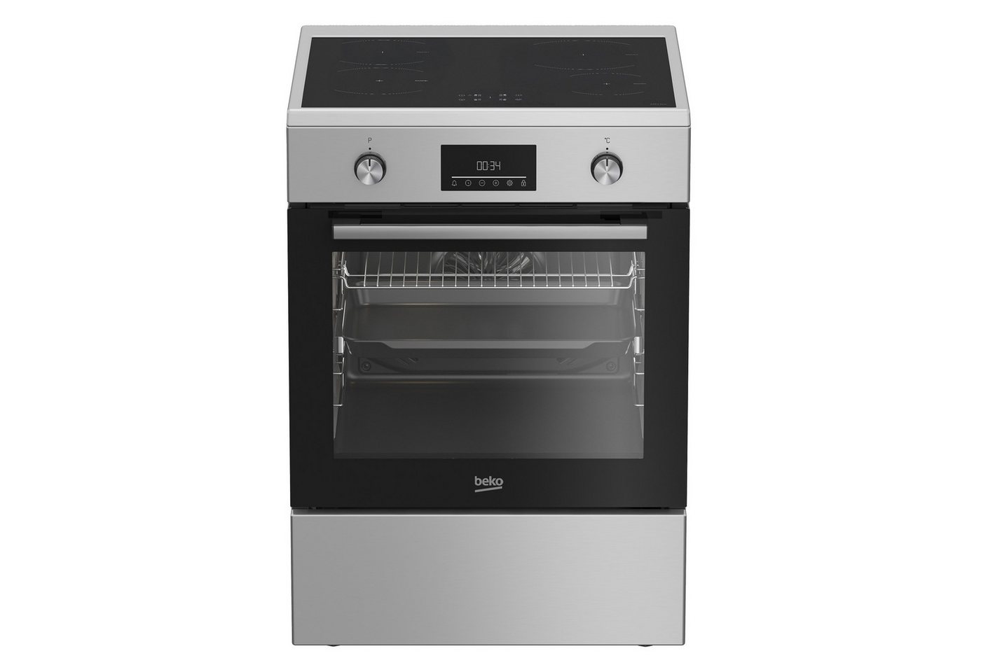 BEKO Induktions-Standherd FBSM69301SXT, Seitengitter: 5-fach Bild 3