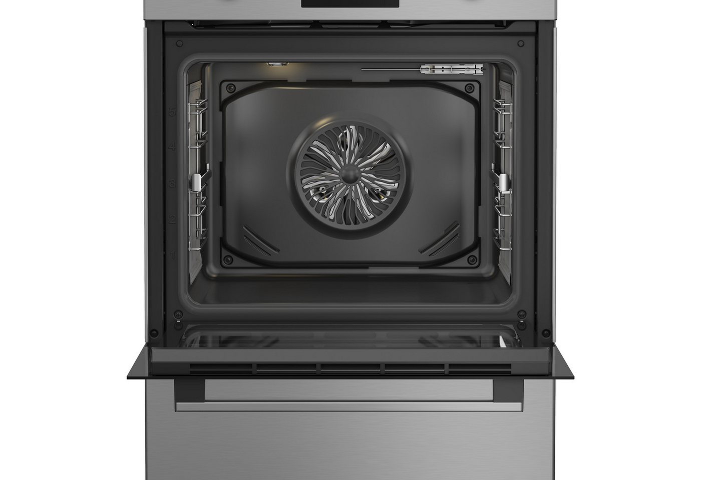 BEKO Induktions-Standherd FBSM69301SXT, Seitengitter: 5-fach Bild 4