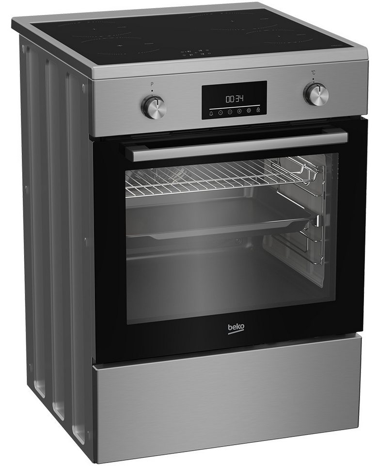 BEKO Induktions-Standherd FBSM69301SXT, Seitengitter: 5-fach Bild 5