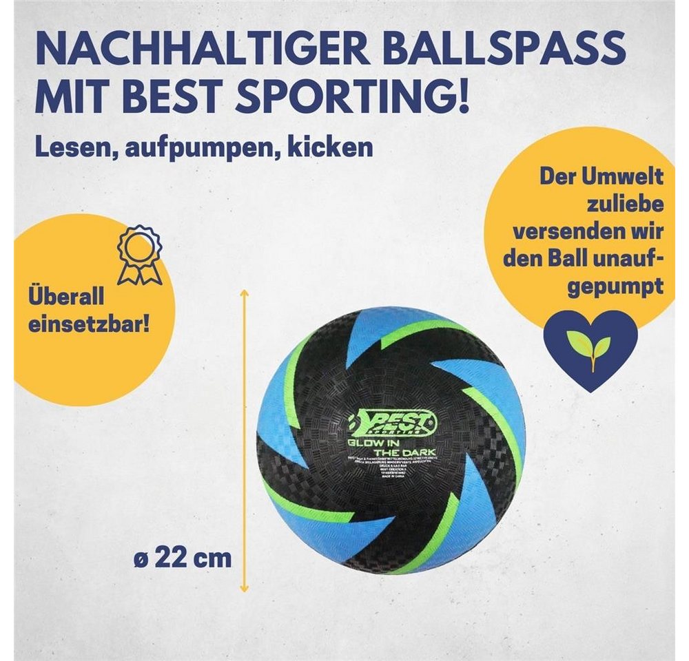 Best Sporting Fußball Fußball Glow in The Dark, Barfuß Fußball Glow in The Dark Leichter Leuchtender Sportball