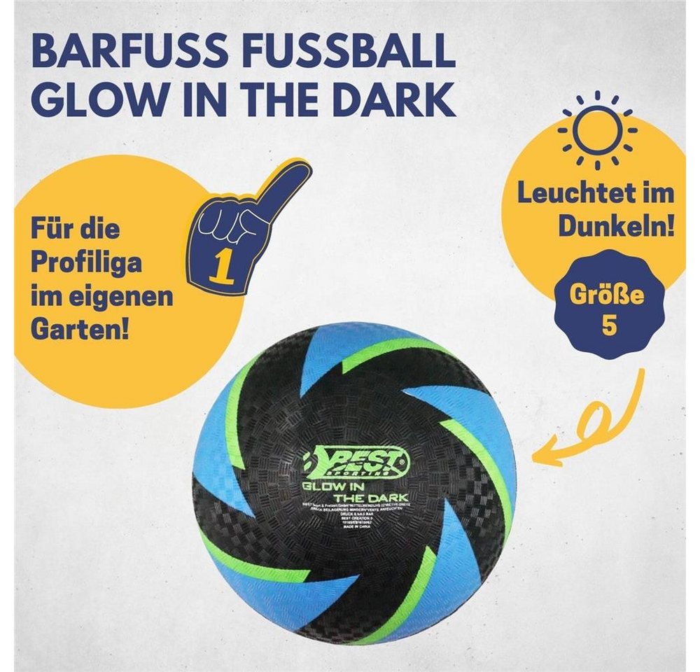 Best Sporting Fußball Fußball Glow in The Dark, Barfuß Fußball Glow in The Dark Leichter Leuchtender Sportball Bild 2