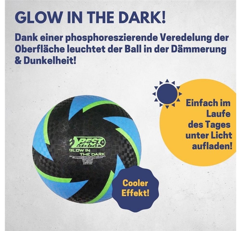 Best Sporting Fußball Fußball Glow in The Dark, Barfuß Fußball Glow in The Dark Leichter Leuchtender Sportball Bild 3