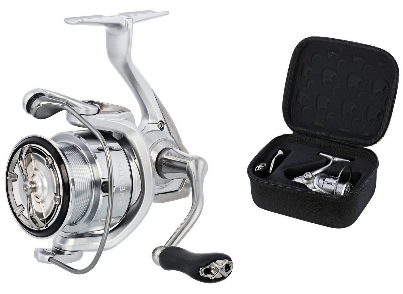 Westin Fishing Spinnrolle W3 Reel Spinnfisch Rolle in 4 Größen - 8 Kugellager - Raubfisch Angeln, 1-tlg., Rolle mit Koffer), Für alle Wasser geeignet Bild 2