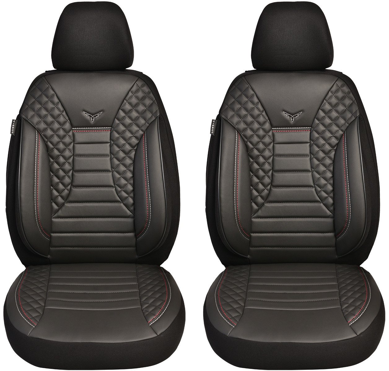 BREMER SITZBEZÜGE Autositzbezug für VW T-Roc Bj ab 2017 (PS804), Set, 2-tlg., Schonbezüge Sitzbezüge Fahrer und Beifahrer, in Schwarz Bild 5