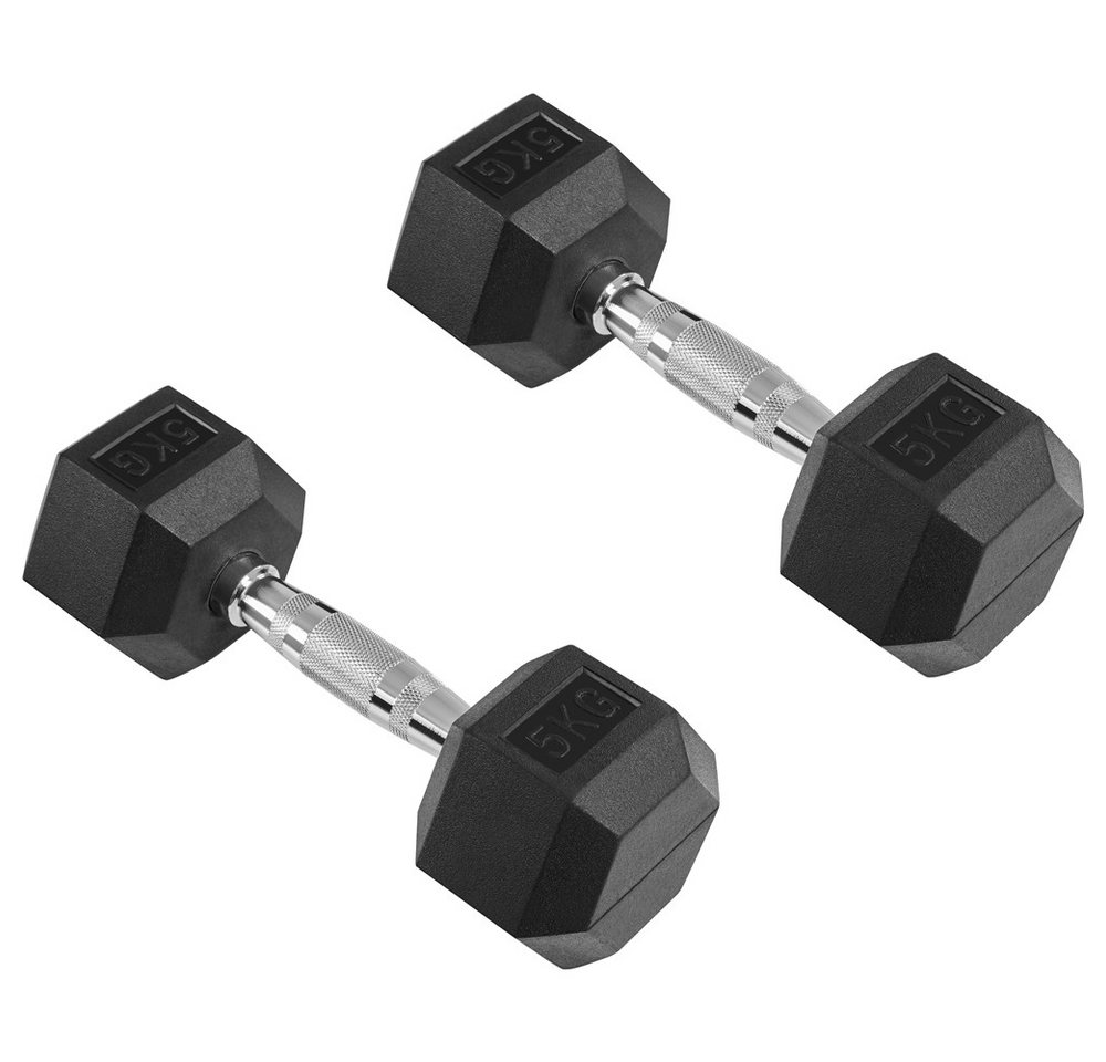 Yaheetech Hantel-Set 10/20 kg, 2er-Set Sechseckige Kurzhanteln für Zuhause/Fitnessstudio Bild 4
