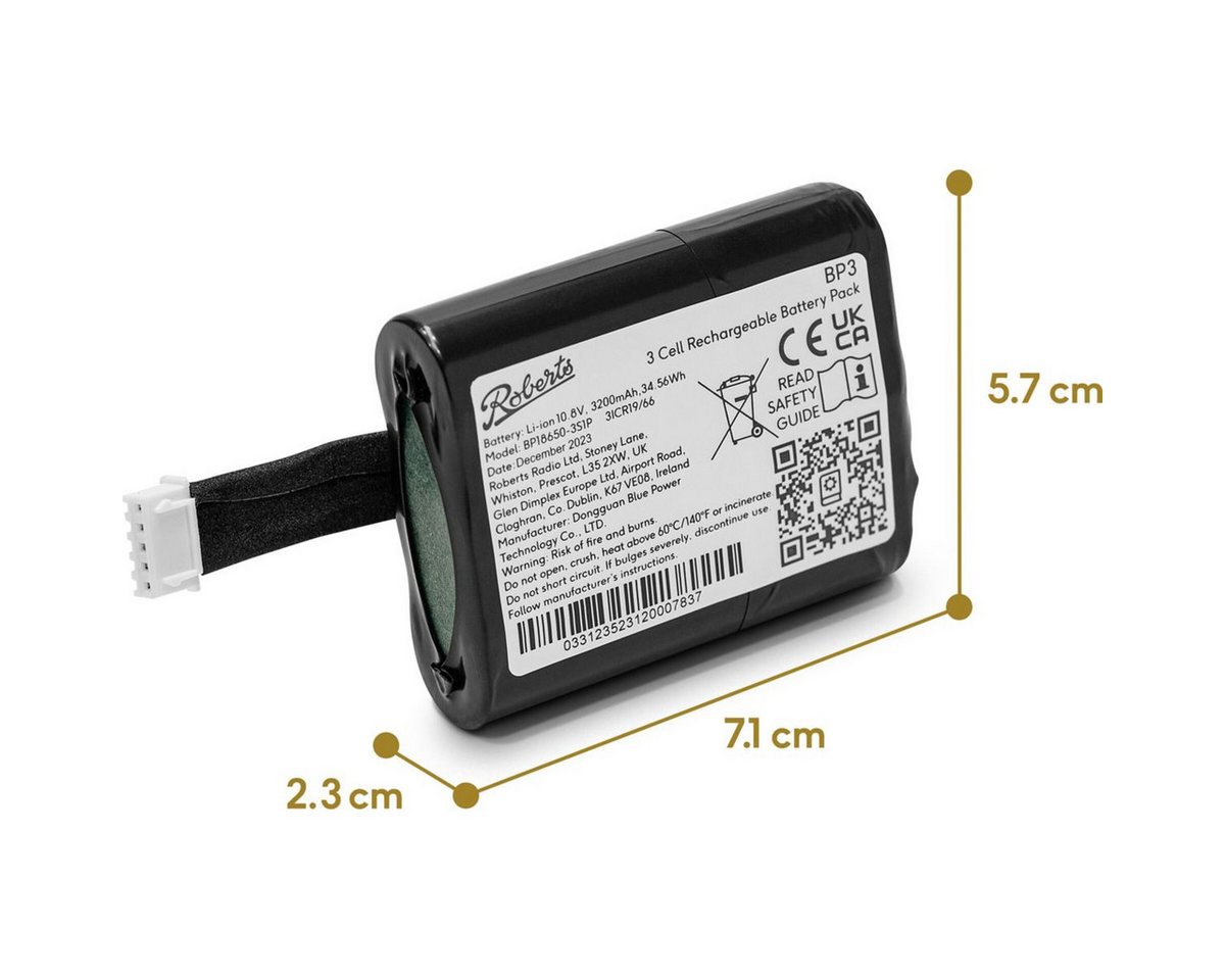 ROBERTS RADIO Rechargeable Battery Pack 3 für Rambler Max Akku Bild 2