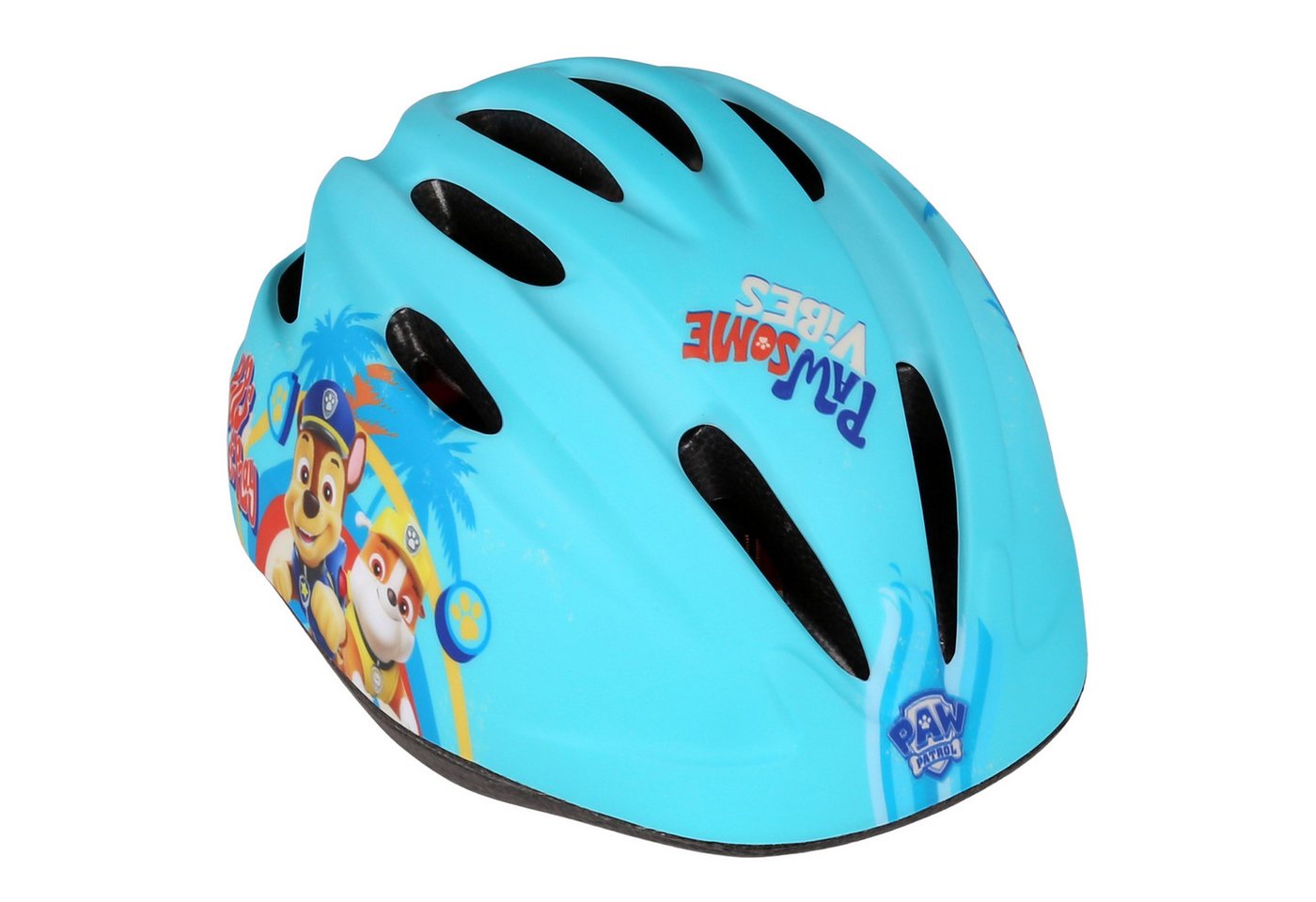 PAW PATROL Kinderfahrradhelm Paw Patrol Türkisfarbener Kinderfahrradhelm, für Jungen,48-52 cm